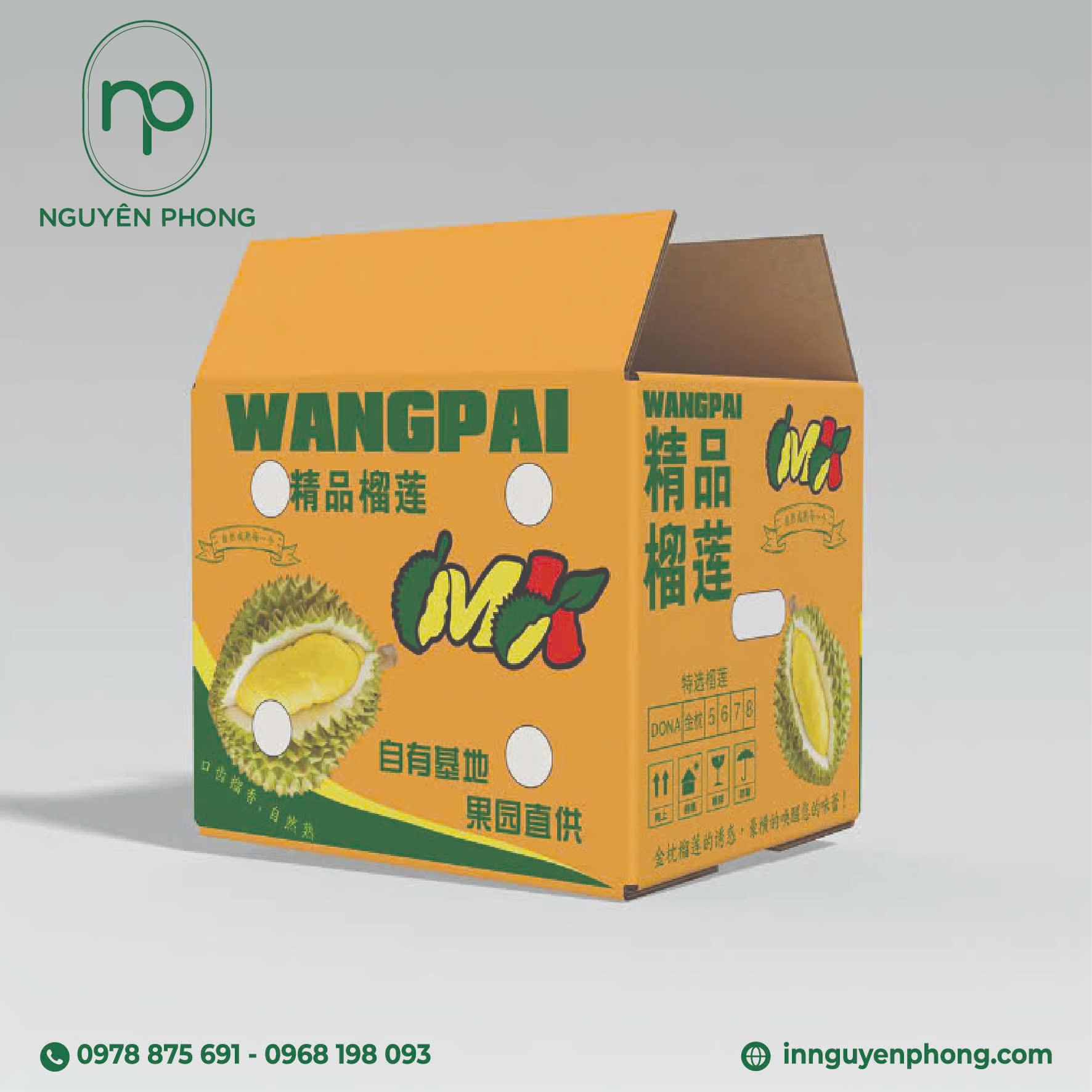 Hộp sầu riêng giúp sản phẩm trở nên bắt mắt hơn